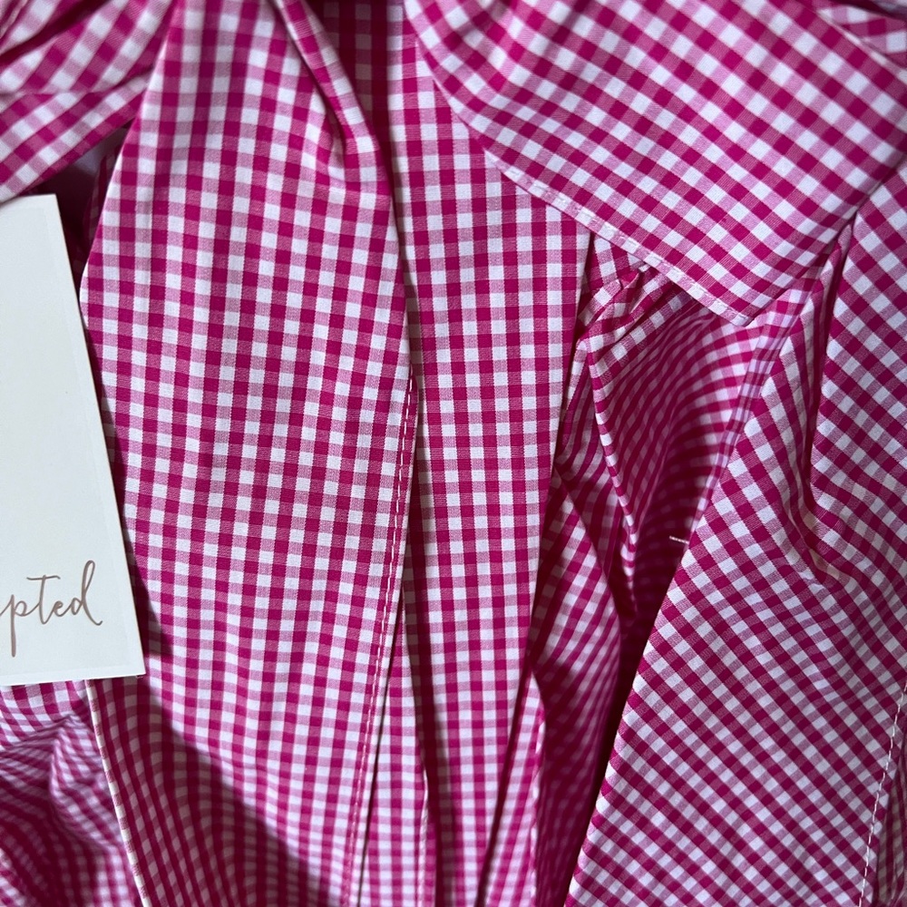 Scripted Gingham Tiered Ruffled Mini Skirt - Picture 7 of 11